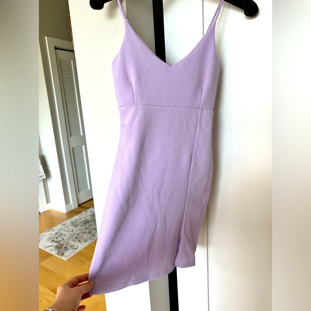 Lilac bodycon dress